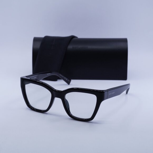 Saint Laurent SL641 006 Sunglasses Shiny Black Cat Eye Frame main image 8